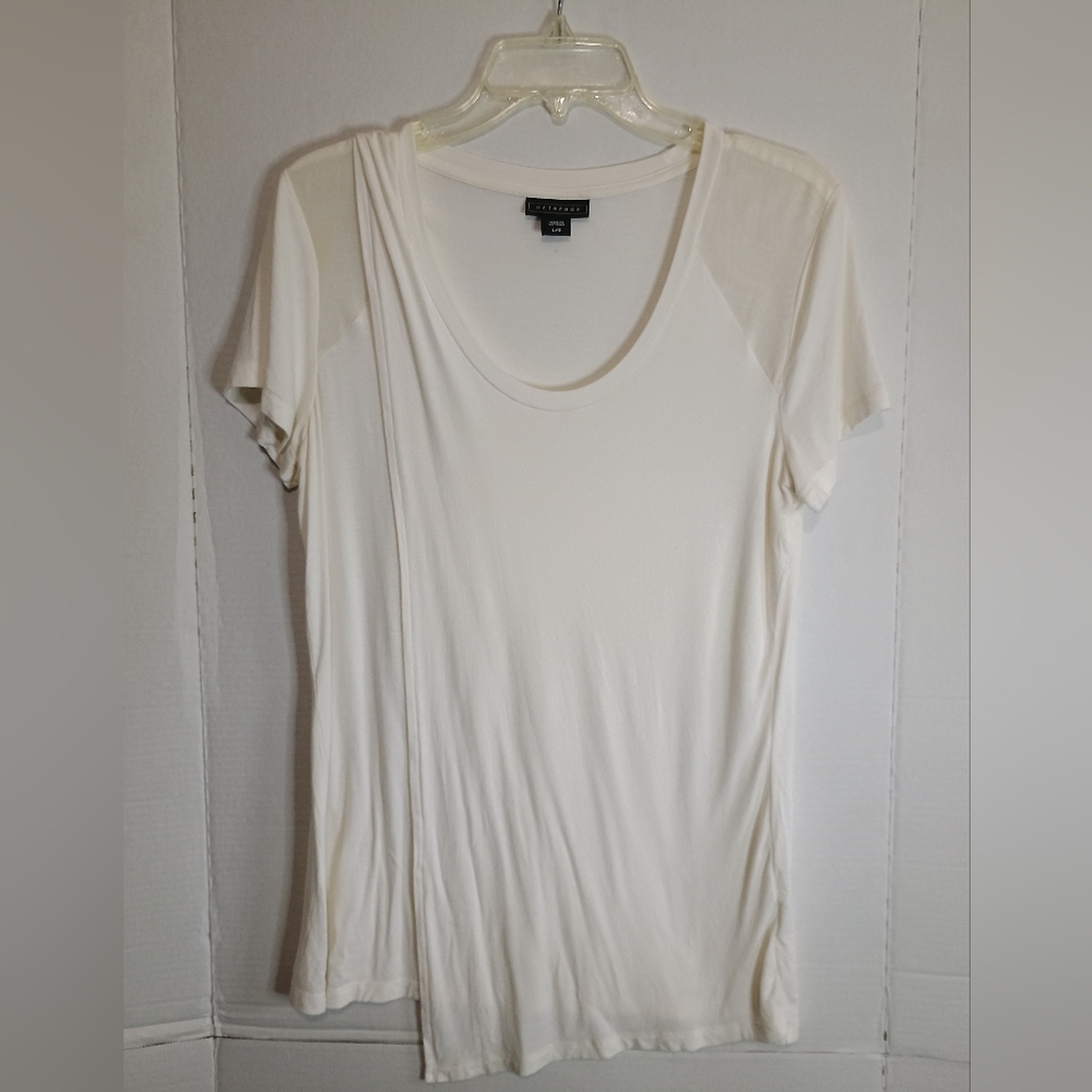 Metaphor Cream Fitted Short Sleeve Tee Size Large